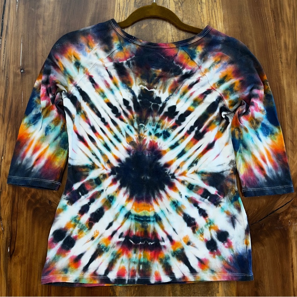 New Hanes ComfortSoft base shirt custom tie dye